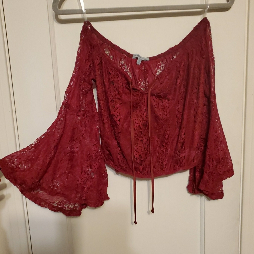 Lace crop top